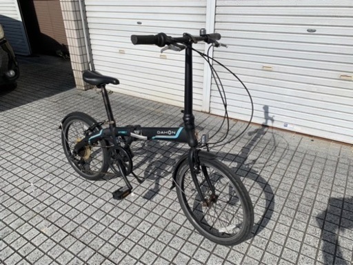 ダホン 折りたたみ】20インチ 7段変速付 アルミフレーム❗️泥除け付