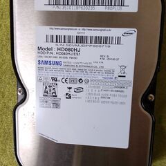 デスクトプ用　3.5インチ　80GB  SATAハードディスク