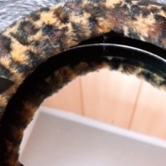 【美品】ふわふわ♡ヒョウ柄/レオパード♡スタンドミラー♡の画像