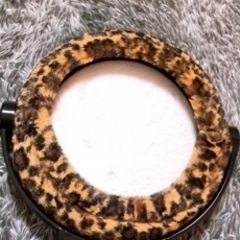 【美品】ふわふわ♡ヒョウ柄/レオパード♡スタンドミラー♡の画像