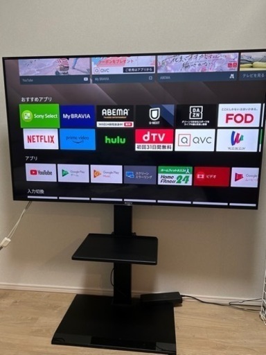 4Kテレビ55型　TVスタンド付き2017年製造