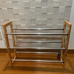 伸縮可シューズラック靴入れの画像