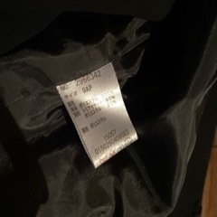 フォーマル上下セット洗える 取り外しリボンノーカラージャケットの画像