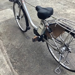 12 ヤマハ新機種電動アシスト自転車pas26インチシルバーアルミボディー