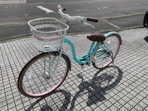 24インチ子供車】美品❗️変速なし オートライト付 スペアキーあり