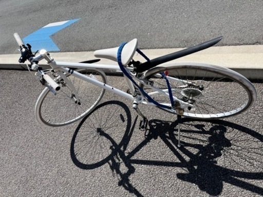 自転車 青 26インチ ブレーキ左のみ TJ12362