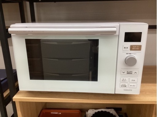 美原店　オーブンレンジ　YAMAZEN フラットオーブンレンジ NERP-018FV-W