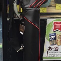 ゴルフバッグ　コカコーラー　筒型　ブラック