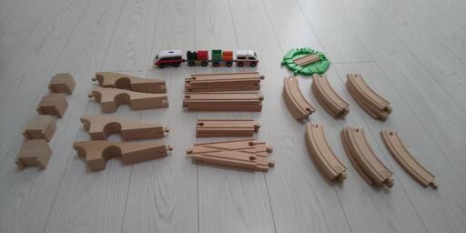 IKEAの電車玩具セット(リラブー)