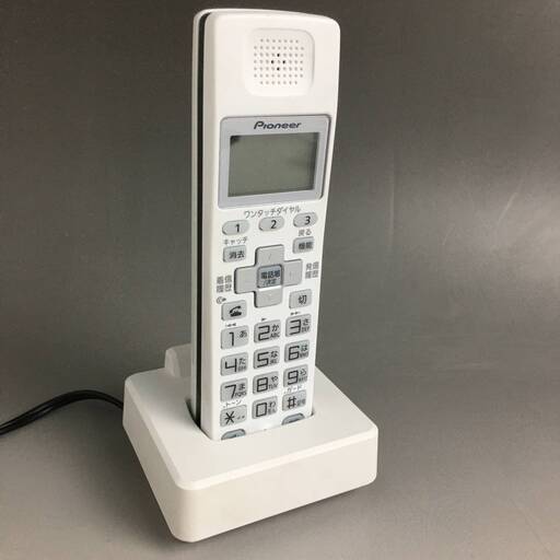 ut11/2　動作品　パイオニア コードレス 電話機 子機 TF-DK800-W　充電台　バッテリー付　※電池交換必要