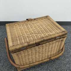 ★おしゃれ★かご インテリア バスケット 収納 小物入れ 木製　TSTP0328-9の画像