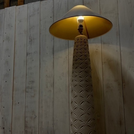 5/9終 バリ島石材？ スタンドライト 高さ150㎝ フロアライト 照明器具 菊倉TK