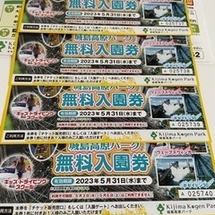 城島高原パーク　入場券　2枚はお話中です　決まりました