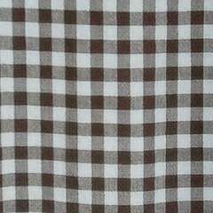 【取引完了】無印カーテン２枚組①🌱丈１３５ｃｍ、オーガニックコットン洗いざらし、ブラウンチェック柄の画像