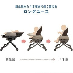 コンビ　ハイローチェア　新生児〜4歳の画像