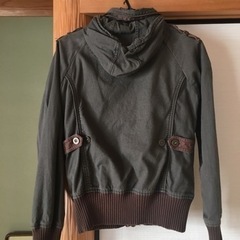 【Right-on／BACK NUMBER】レディース　綿100% アメリカン　ジャケット　フード収納の画像