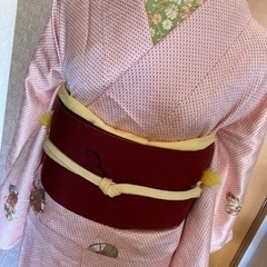 着物　未使用品　袷仕立てのお着物　しつけ付きの画像