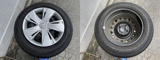 夏 タイヤ FALKEN SINCERA SN831 165/70R14 81S 19年27週 ＋ 日産 純正 スチール ホイール 鉄