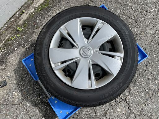 夏 タイヤ FALKEN SINCERA SN831 165/70R14 81S 19年27週 ＋ 日産 純正 スチール ホイール 鉄