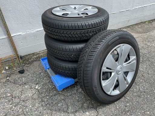 夏 タイヤ FALKEN SINCERA SN831 165/70R14 81S 19年27週 ＋ 日産 純正 スチール ホイール 鉄チン