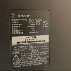 テレビ（ジャンク品）の画像
