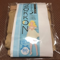 モテタイツ　着圧 ベージュ　80D Lサイズの画像