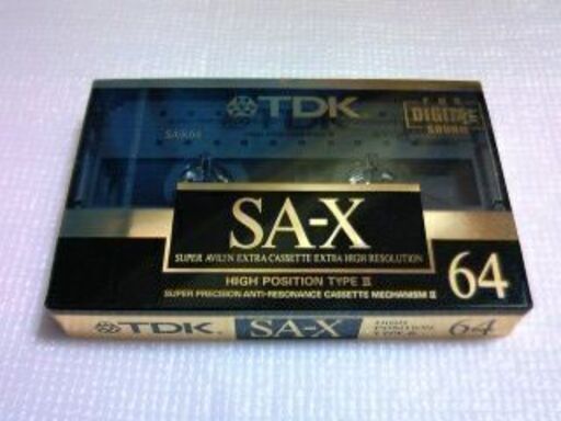 カセットテープ　ＴＤＫ　ＳＡ－Ｘ　６４　３巻　（バラ売り可）