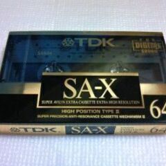 カセットテープ　ＴＤＫ　ＳＡ－Ｘ　６４　３巻　（バラ売り可）