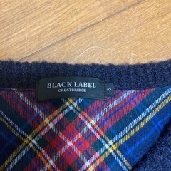 ブラックレーベルクレストブリッジセーター紺の画像