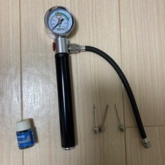 空気入れ　圧力計付