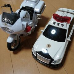 パトカー&白バイ(音つき)