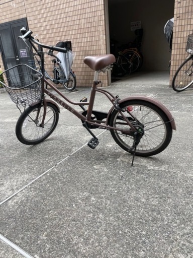 自転車　20インチ　フィオレオ　マットココア