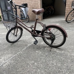 自転車　20インチ　フィオレオ　マットココア