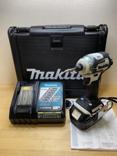 中古 マキタ　TD170 18V インパクトドライバ　白　セット