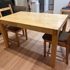 【取引中】IKEA ダイニングテーブルチェア2脚セット