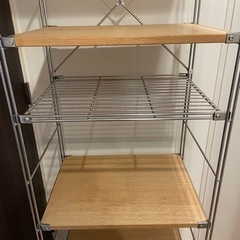 無印良品　ステンレスユニットシェルフ