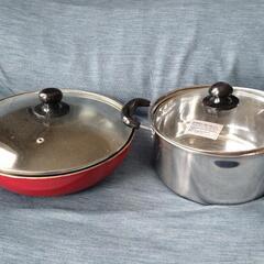 フライパン、鍋の蓋付きセット