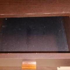 【値下げ】木製机  半ガラス天板 引き出し付き

②の画像
