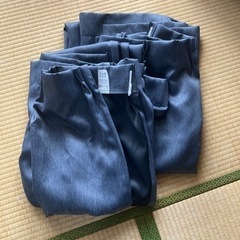 100x190くらい　チャコールグレイカーテン2枚