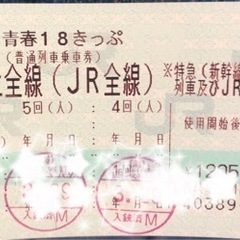 青春18きっぷ　3回分