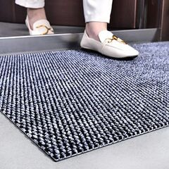 【美品】玄関マット 屋外 泥落とし 50*80cm, グレー