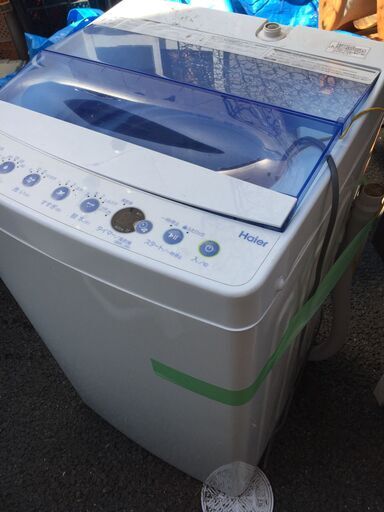 ○動作品 Haier ハイアール 全自動電気洗濯機  JW-C55K 2018年製 5.5キロ 家電 中古品【早めの引取希望】(NF230329)Zi-1105