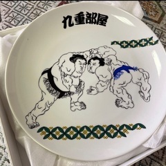 超レア  九重部屋 九谷焼絵皿 31cm