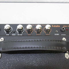 ss4873　ルイス　ギターアンプ　LGA-15 2　ブラック　小型　Louis　練習用アンプ　15W　黒　エレキギター　自宅　家庭の画像