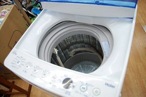 洗濯機 4.5kg 2017年製 Haier JW-C45CK ホワイト×ブルー ハイアール 動作確認済み 札幌市 清田区 平岡
