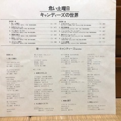 キャンディーズの中古LPレコード2枚の画像