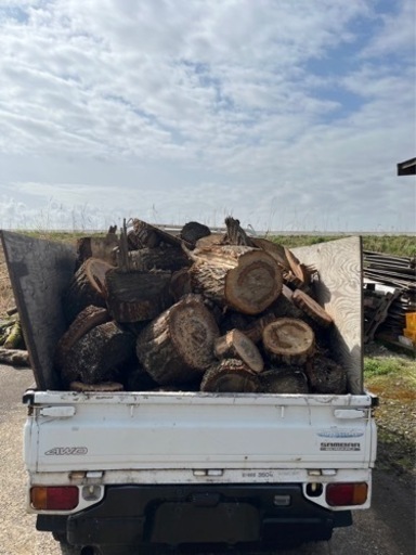 端材軽トラ詰め放題　ナラ　クヌギ　薪　端材