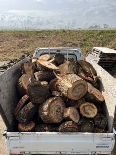 端材軽トラ詰め放題 ナラ クヌギ 薪 端材