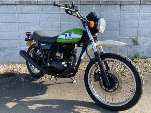 ☆Kawasaki250TR☆バッテリー・プラグ・ミラーなどなど新品交換^_^色々整備で快調！オフロードバイク☆