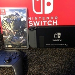 (値下げ不可 )Nintendo Switch モンハン&プロコントローラーのセットの画像